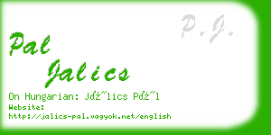 pal jalics business card